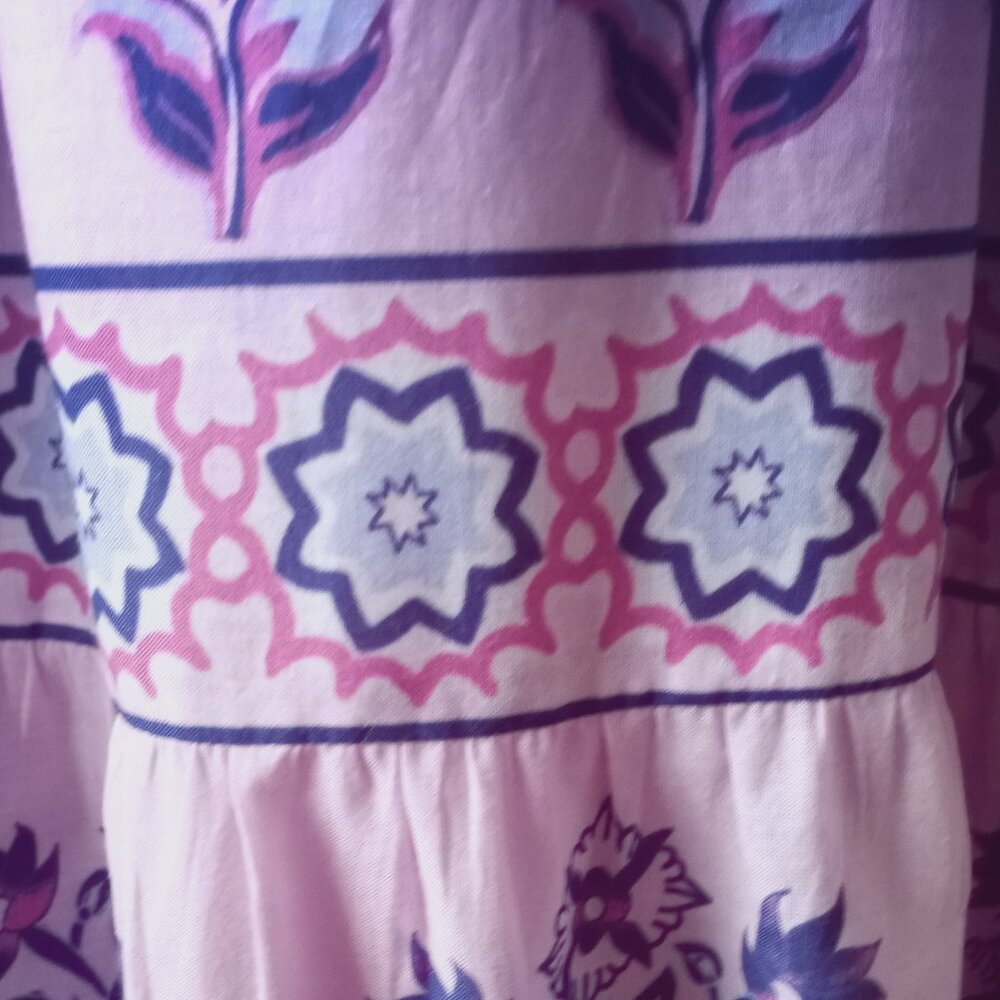 'Celina Moon' XL Maxi Dress Pinks/Purple/Blue NWOT - Picture 14 of 15
